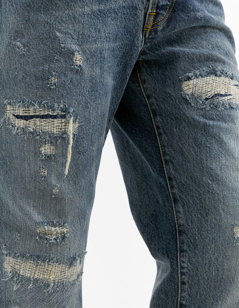 BDG Urban Outfitters Rip & Repair Distressed Mens Dad Jeans image number 3