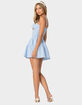 EDIKTED Basil Cupped Gingham Mini Dress image number 4