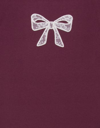 Full Tilt Lace Bow Girls Baby Tee Alternative Image