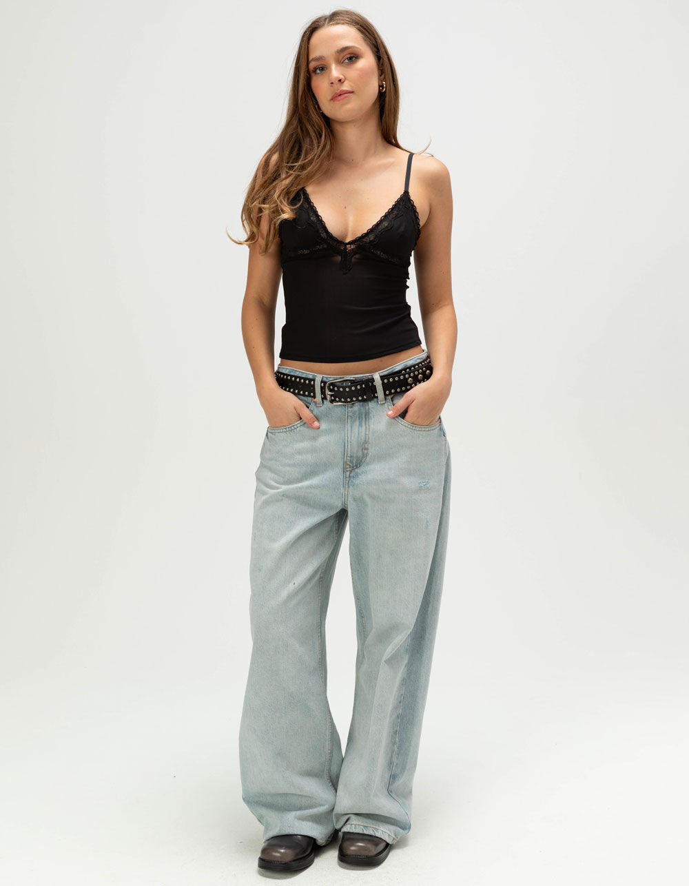BDG Urban Outfitters Adore Womens Lace Trim Cami - BLACK | Tillys