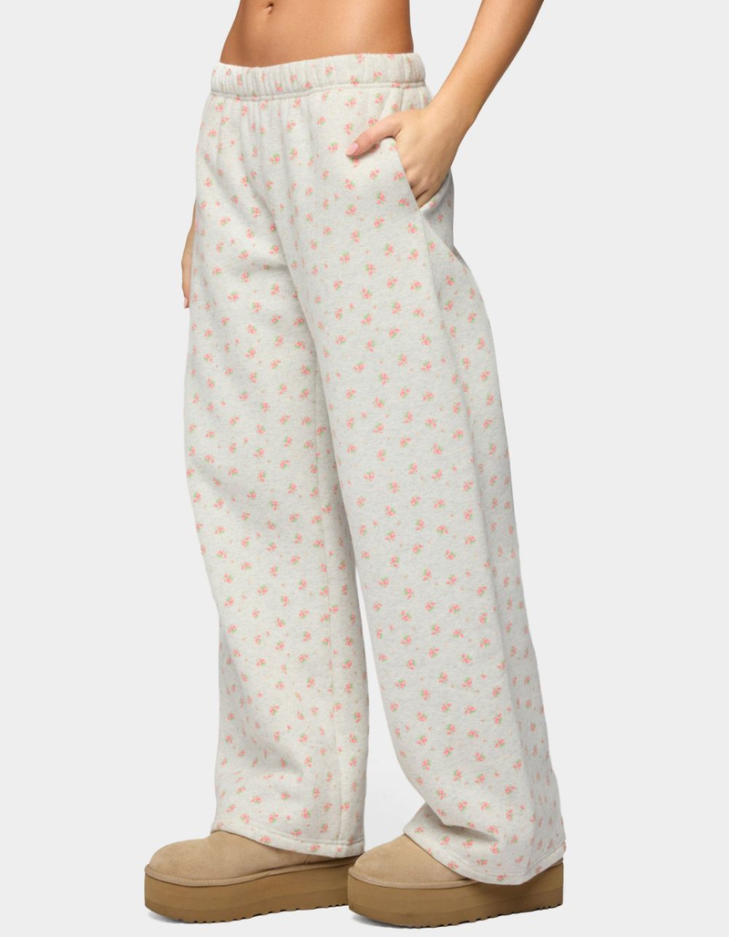 EDIKTED Flower Power Sweatpants image number 1
