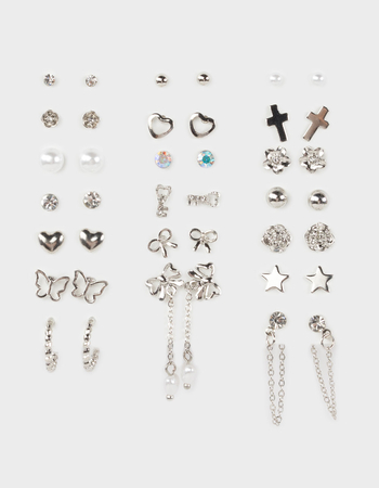 FULL TILT 20 Pack Stud Bow Cross Earrings Primary Image
