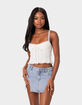 EDIKTED Lacey Knit Tank Top image number 1