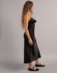 WEST OF MELROSE Satin Rosette Womens Midi Dress image number 3