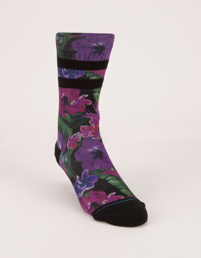 STANCE Riley Black Mens Crew Socks image number 0