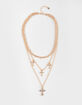 FULL TILT Layered Multi Cross Charm Necklace image number 1
