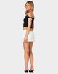 EDIKTED Lace Bow Asymmetric Top image number 5