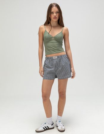 BDG Urban Outfitters Gingham Womens Boxer Shorts Primary Image
