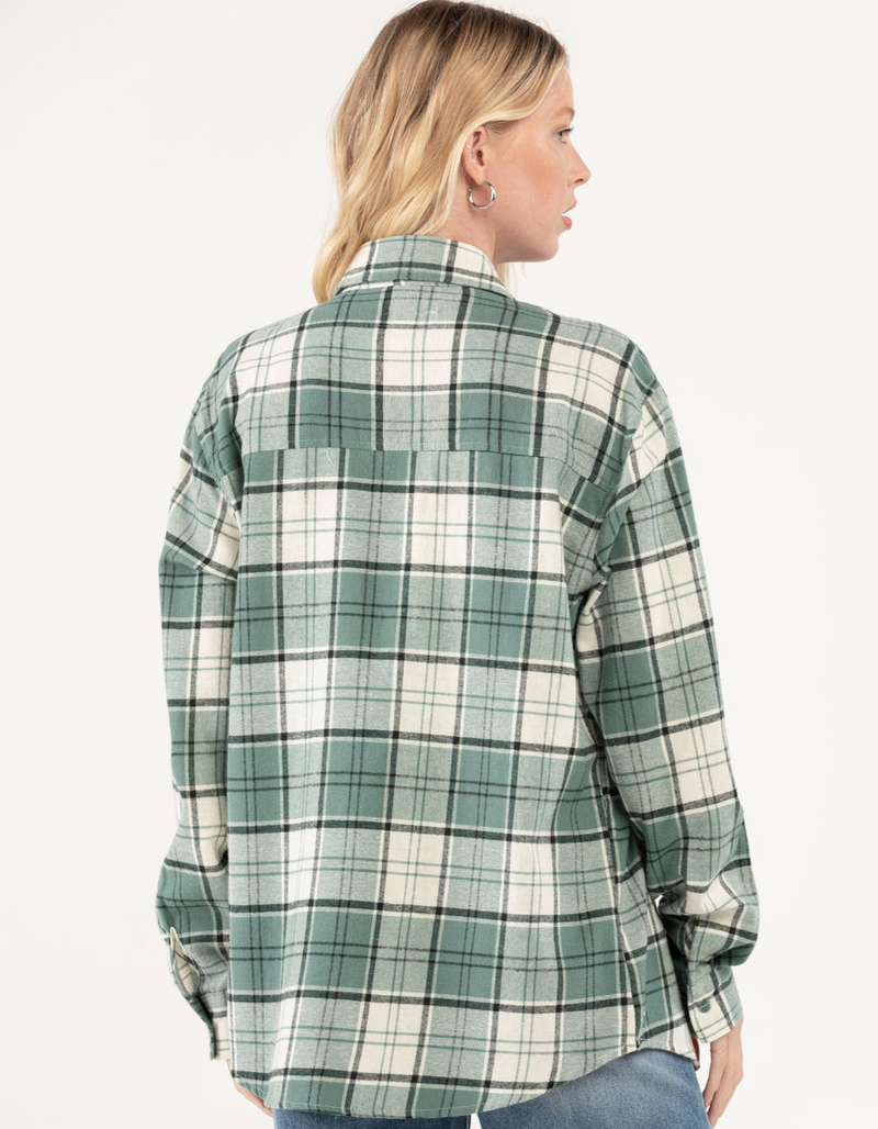 RSQ Womens Plaid Oversized Flannel image number 2