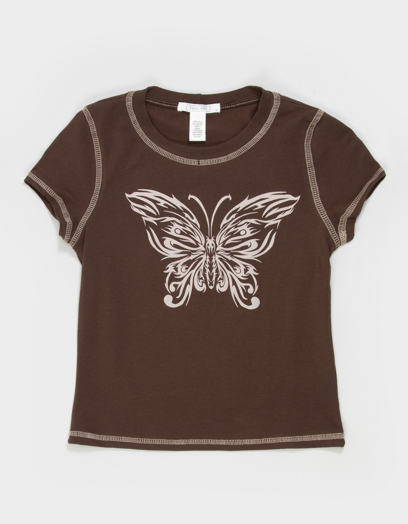 FULL TILT Y2K Butterfly Girls Tee image number 0