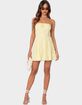 EDIKTED Liora Lacey Cotton Mini Dress image number 1