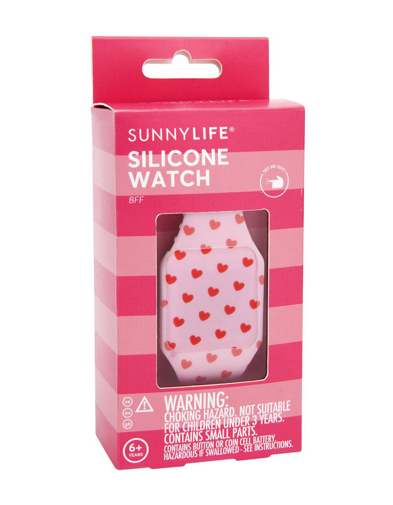 SUNNLYLIFE Heart BFF Silicone Kids Watch image number 0