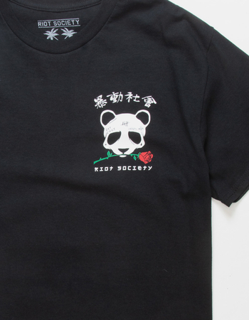 RIOT SOCIETY Panda Skull Mens Tee Alternative Image