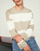 JACK & JONES Block Mens Stripe Crewneck Sweatshirt image number 3