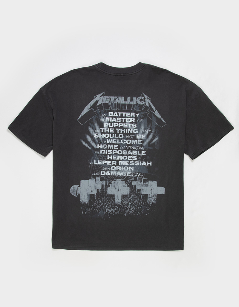 METALLICA Mens Rhinestone Boxy Tee image number 1