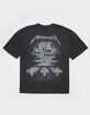 METALLICA Mens Rhinestone Boxy Tee image number 2