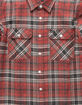 BRIXTON Bowery Brick Mens Flannel Shirt image number 2