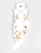 FULL TILT Starfish/Shell Charm Anklet image number 1