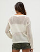 NO COMMENT Womens Open Weave Sweater image number 4