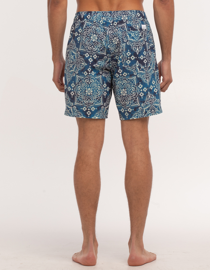 BLUE CROWN Bandana Mens Swim Shorts image number 3