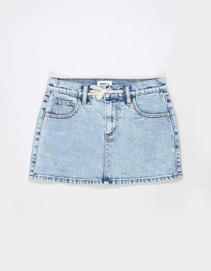 RSQ Girls Self Tie Denim Skort image number 1