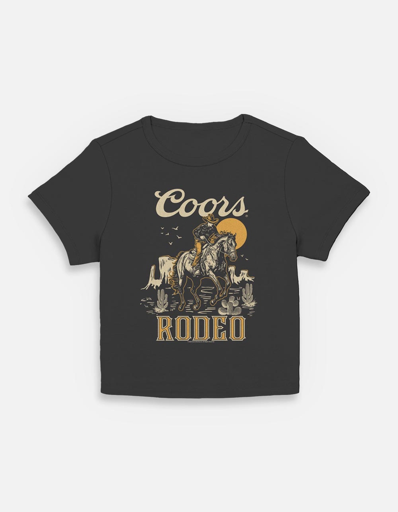 COORS Cowboy Rodeo Womens Baby Tee image number 0