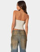 EDIKTED June Tie Front Strapless Corset image number 4