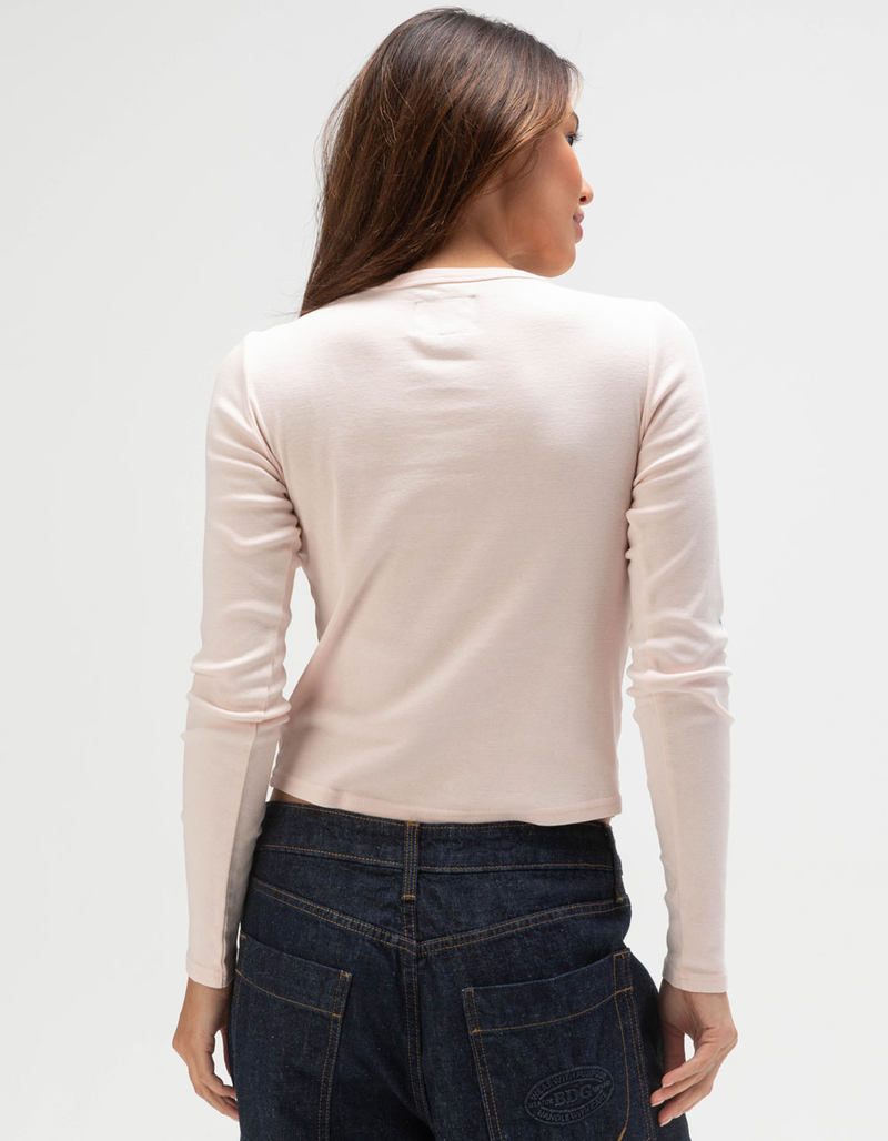 TILLYS x NASCAR Womens Long Sleeve Baby Tee image number 3