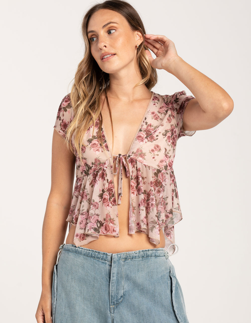 FULL TILT Hanky Flyaway Mesh Top image number 0