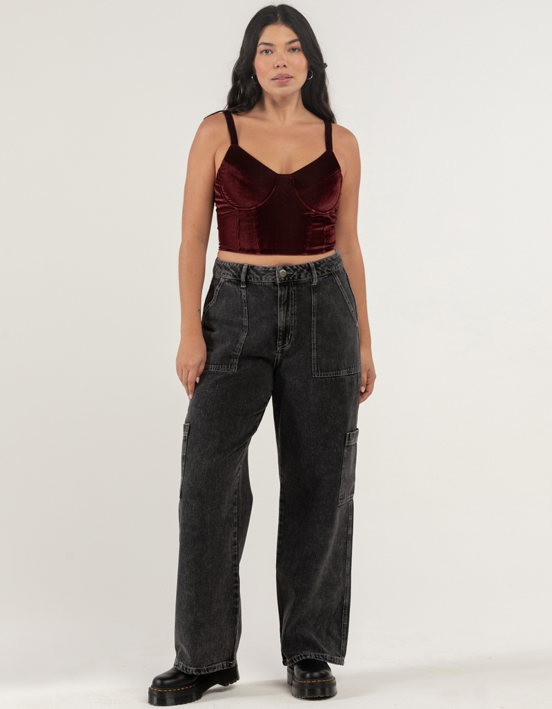 FULL TILT Solid Textured Bustier image number 7