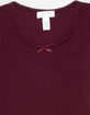 FULL TILT Essentials Girls Bow Trim Tee image number 2
