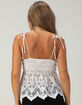 DIZZY LIZZY Eyelet Babydoll Womens Cami image number 4