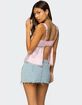 EDIKTED Loryn Lacey Satin Effect Top image number 4