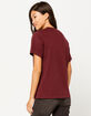 THE NORTH FACE Red Womens Tee image number 3