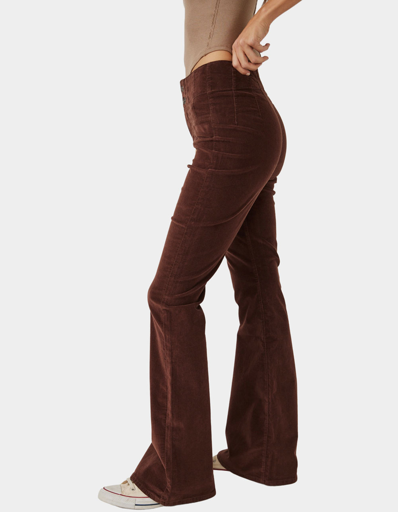FREE PEOPLE Jayde Womens Flare Corduroy Pants image number 1