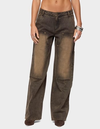 EDIKTED Ayla Low Rise Carpenter Jeans Primary Image