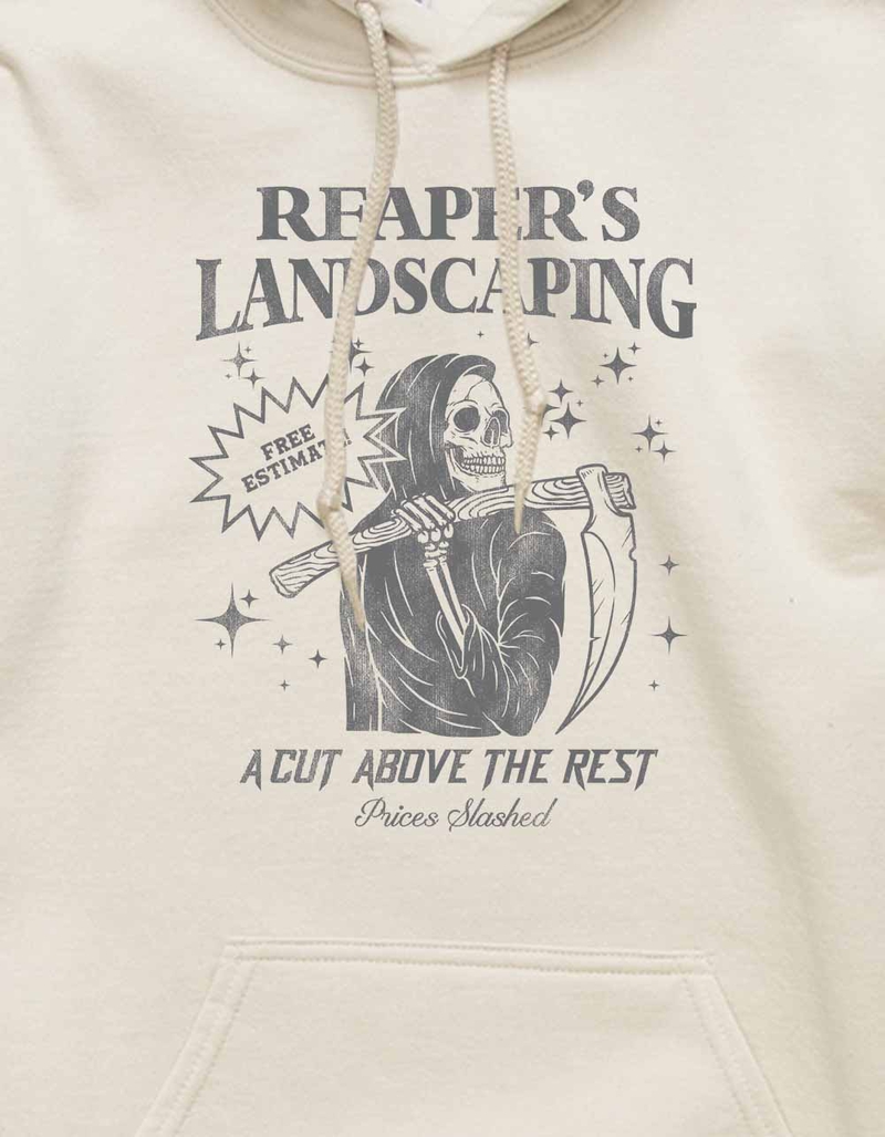 SKELETON Reaper's Landscaping Unisex Hoodie image number 1