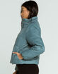 FULL TILT Essentials Nylon Womens Teal Puffer Jacket image number 2