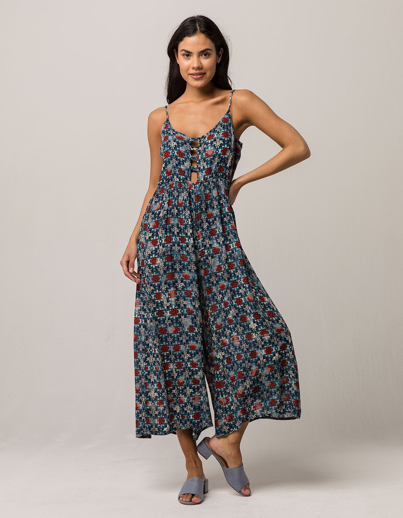 PATRONS OF PEACE Floral Womens Jumpsuit image number 0