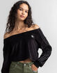 ADIDAS Velour Off Shoulder Top image number 1
