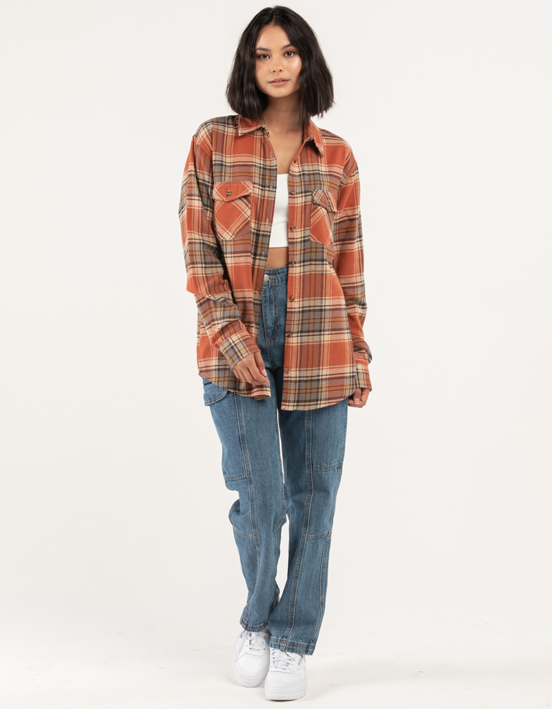 RSQ Womens Oversized Plaid Flannel image number 3