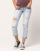 SKY AND SPARROW Ripped Womens Mom Jeans image number 1