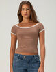 NECTAR CLOTHING Off The Shoulder Womens Top image number 1