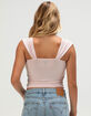 TILLYS Womens Cap Sleeve Cinch Front Tee image number 4