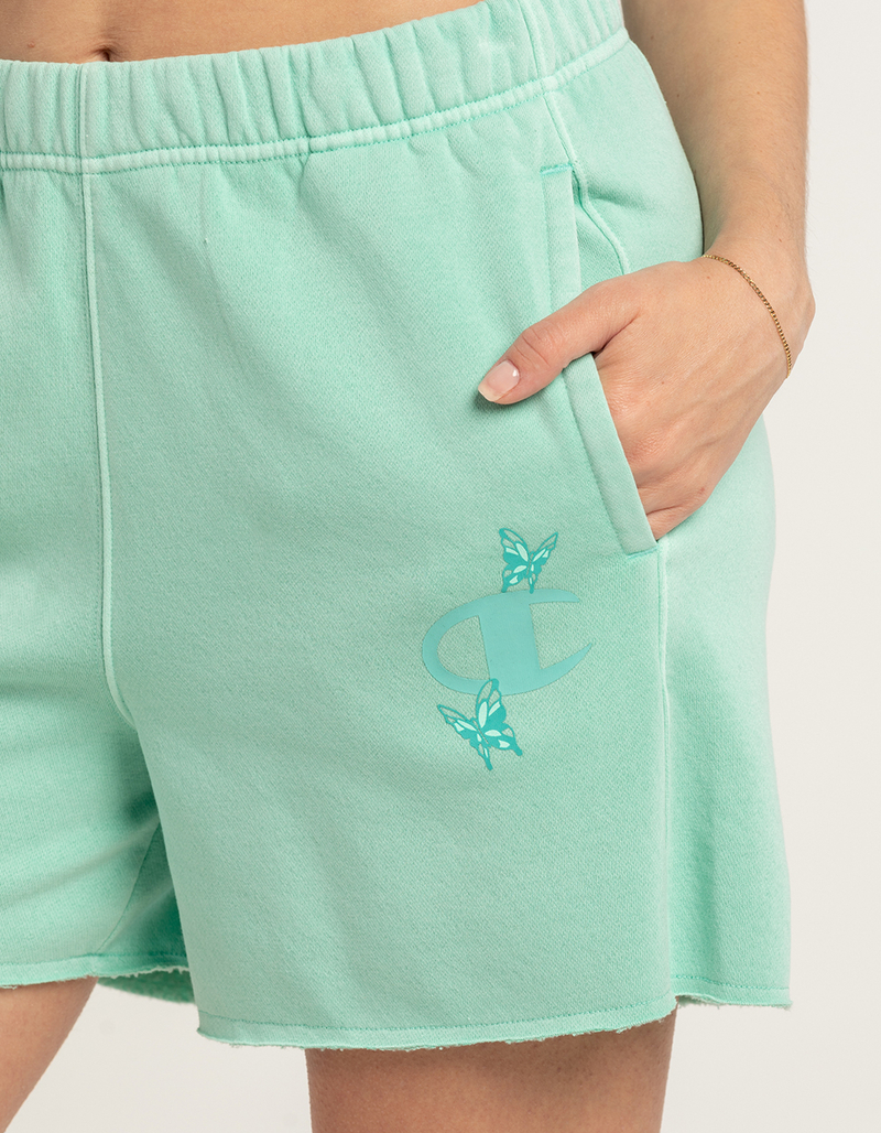 CHAMPION Sun Dye Womens Boyfriend Fleece Shorts image number 4
