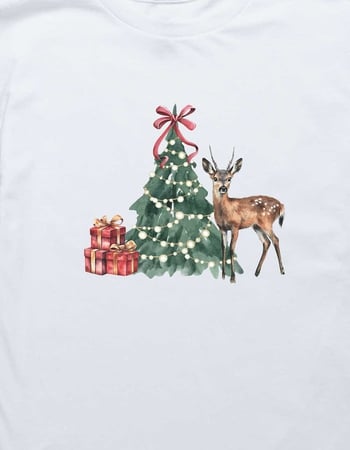 TREE Deer Visitor Unisex Kids Tee Alternative Image