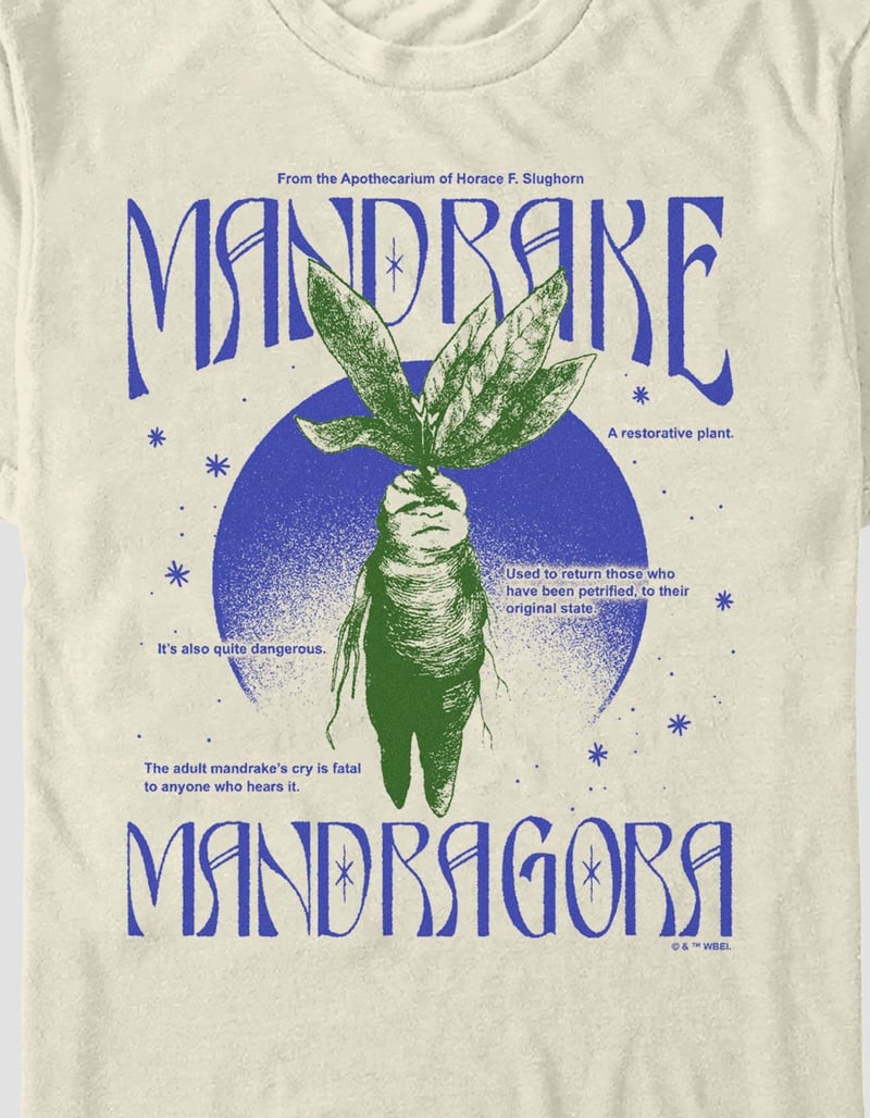 HARRY POTTER Mandrake Mandragora Unisex Tee image number 1