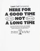 LAST CALL CO. Long Time Mens Tee image number 3