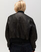 BDG Urban Outfitters Faux Leather Womens Bomber Jacket image number 4