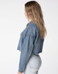 RSQ Crop Frayed Womens Denim Jacket image number 2